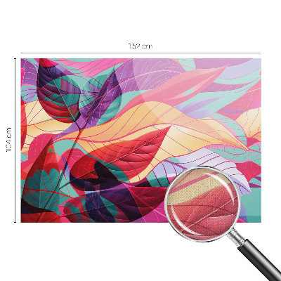 Samolepilna fototapeta z motivom abstraktnih listov