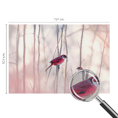 Samolepilna fototapeta za dnevno sobo Ptičji par