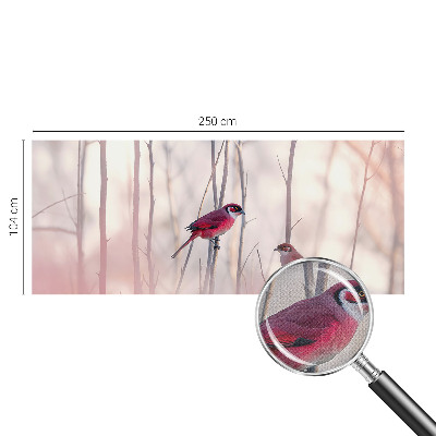 Samolepilna fototapeta za dnevno sobo z motivom ptic — para ptic