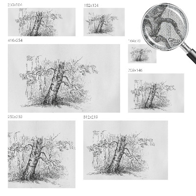 Samolepilna fototapeta za spalnico z motivom gozdnega drevesa