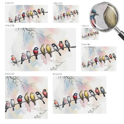 Fototapeta za otroško sobo Ptice na veji