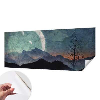 Fototapeta za otroško sobo z motivom nočne pokrajine