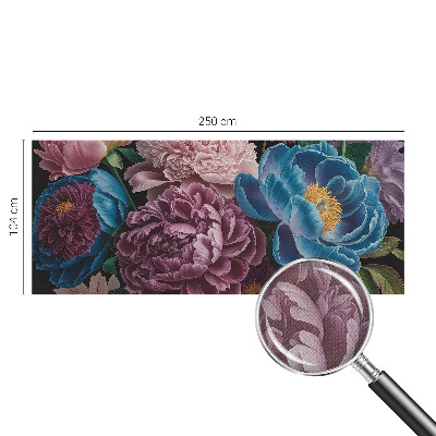 Otroška fototapeta z barvitimi rožami