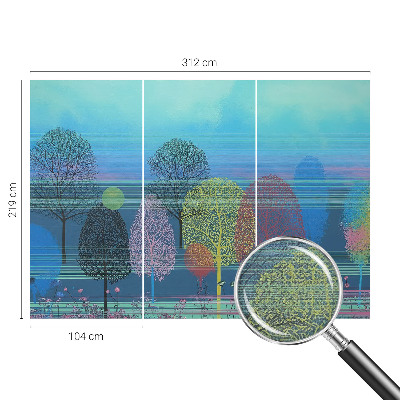 Samolepilna fototapeta za spalnico Barvita harmonija