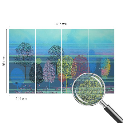 Samolepilna fototapeta za spalnico v barviti harmoniji