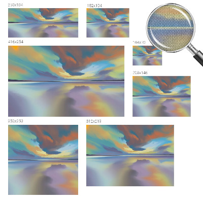 3D fototapeta Mavrični sončni zahod