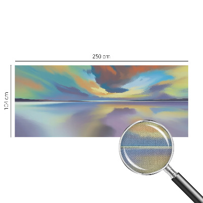 3D fototapeta z motivom mavričnega sončnega zahoda