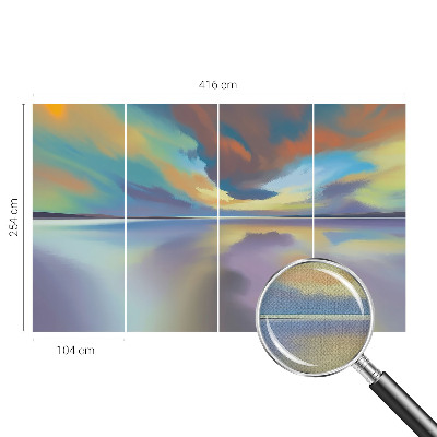 3D fototapeta Mavrični sončni zahod