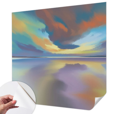 3D fototapeta z motivom mavričnega sončnega zahoda