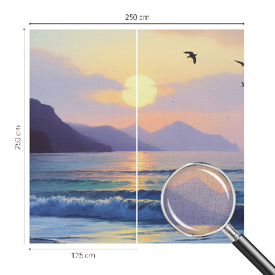 Otroška fototapeta z motivom morskega zahoda