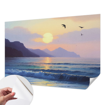 Otroška fototapeta z motivom morskega zahoda