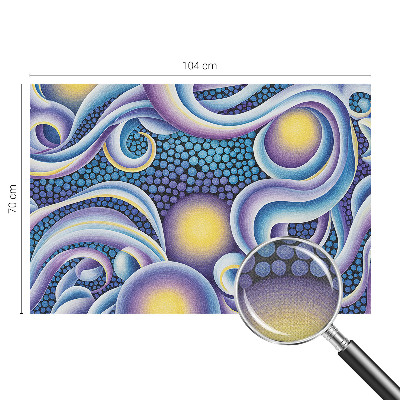 Samolepilna fototapeta za dnevno sobo Barviti vrtinci