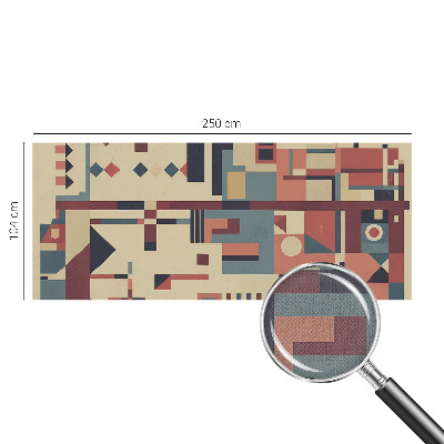 Samolepilna fototapeta za spalnico z abstraktno kompozicijo