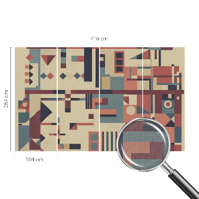 Samolepilna fototapeta za spalnico z abstraktno kompozicijo