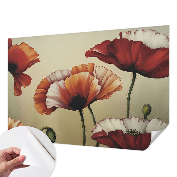 3D fototapeta z motivom veselih makov