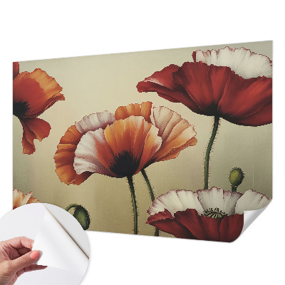3D fototapeta z motivom veselih makov