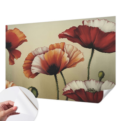 3D fototapeta z motivom veselih makov