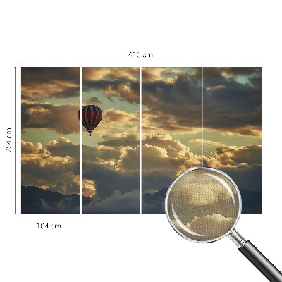 Otroška fototapeta z balonom v oblakih