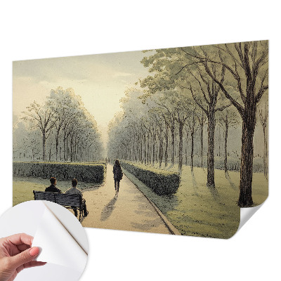 Samolepilna fototapeta za dnevno sobo Mir v parku