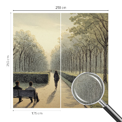 Samolepilna fototapeta za dnevno sobo Mir v parku