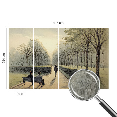 Samolepilna fototapeta za dnevno sobo Mir v parku