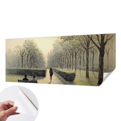 Samolepilna fototapeta za dnevno sobo Mir v parku