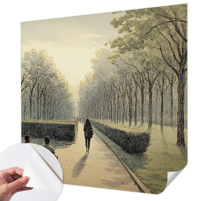 Samolepilna fototapeta za dnevno sobo Mir v parku