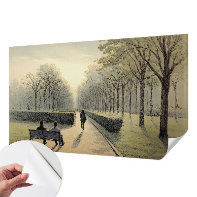 Samolepilna fototapeta za dnevno sobo Mir v parku