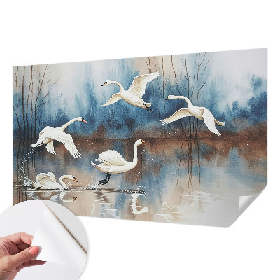 Samolepilna fototapeta za spalnico z motivom ptic v letu