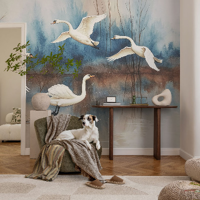 Samolepilna fototapeta za spalnico Ptice v letu