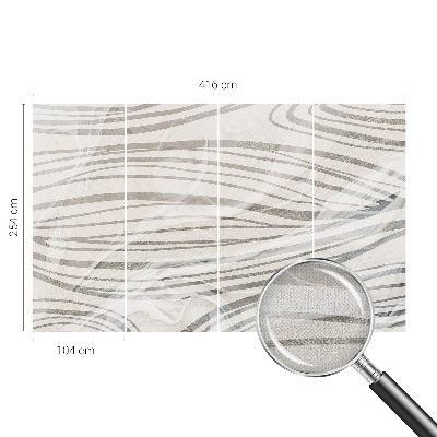 3D fototapeta z motivom valovitih črt