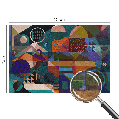 Fototapeta za otroško sobo z geometrijskim vzorcem v modernem slogu