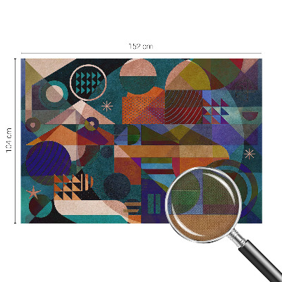 Fototapeta za otroško sobo z geometrijskim vzorcem v modernem slogu