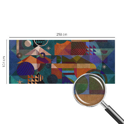 Fototapeta za otroško sobo z geometrijskim vzorcem v modernem slogu