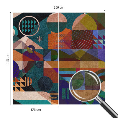 Fototapeta za otroško sobo z geometrijskim vzorcem v modernem slogu