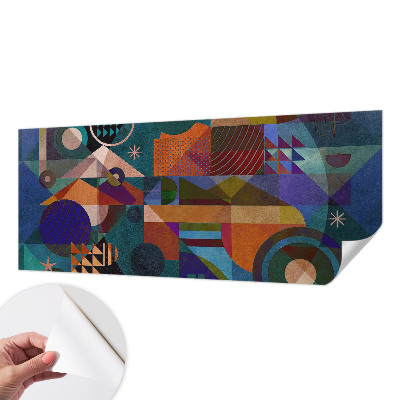 Fototapeta za otroško sobo z geometrijskim vzorcem v modernem slogu