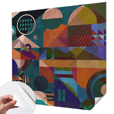 Fototapeta za otroško sobo z geometrijskim vzorcem v modernem slogu