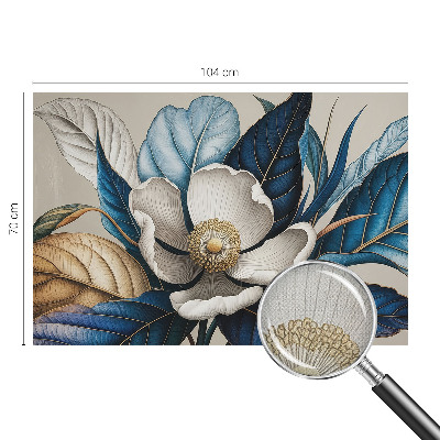 Samolepilna fototapeta za dnevno sobo z elegantnim florálnim vzorcem