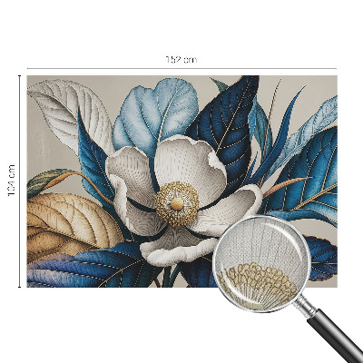 Samolepilna fototapeta za dnevno sobo z elegantnim florálnim vzorcem