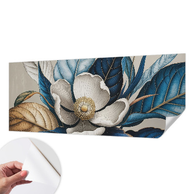 Samolepilna fototapeta za dnevno sobo z elegantnim florálnim vzorcem