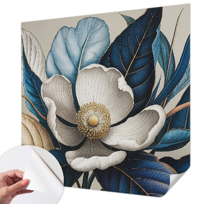 Samolepilna fototapeta za dnevno sobo z elegantnim florálnim vzorcem