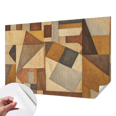 Samolepilna fototapeta za dnevno sobo z geometrijsko abstrakcijo