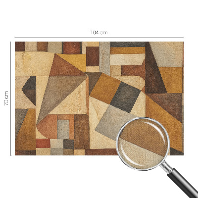 Samolepilna fototapeta za dnevno sobo z geometrijsko abstrakcijo