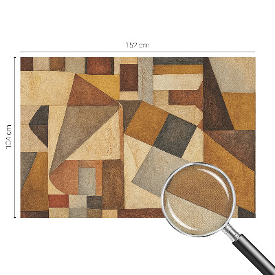Samolepilna fototapeta za dnevno sobo z geometrijsko abstrakcijo