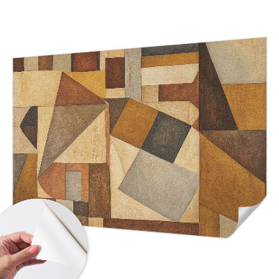 Samolepilna fototapeta za dnevno sobo z geometrijsko abstrakcijo
