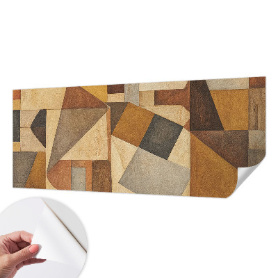 Samolepilna fototapeta za dnevno sobo z geometrijsko abstrakcijo
