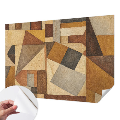 Samolepilna fototapeta za dnevno sobo z geometrijsko abstrakcijo