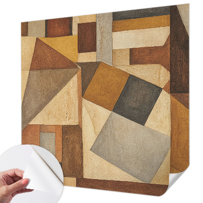 Samolepilna fototapeta za dnevno sobo z geometrijsko abstrakcijo
