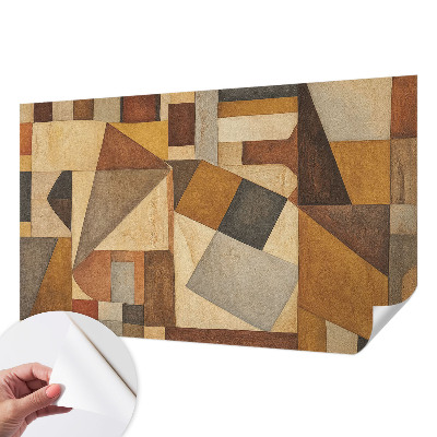 Samolepilna fototapeta za dnevno sobo z geometrijsko abstrakcijo