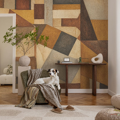 Samolepilna fototapeta za dnevno sobo z geometrijsko abstrakcijo